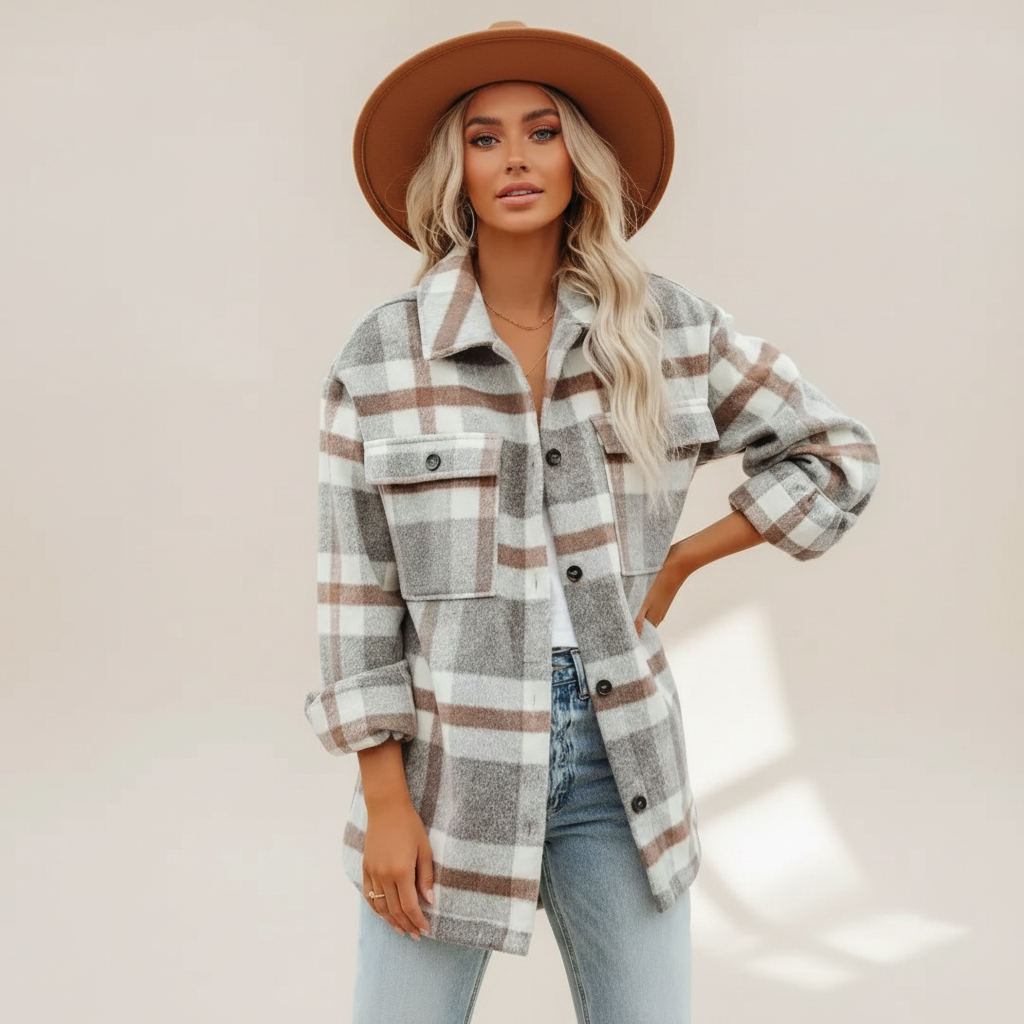 Mailys - Bequeme Bluse mit Knopfleiste