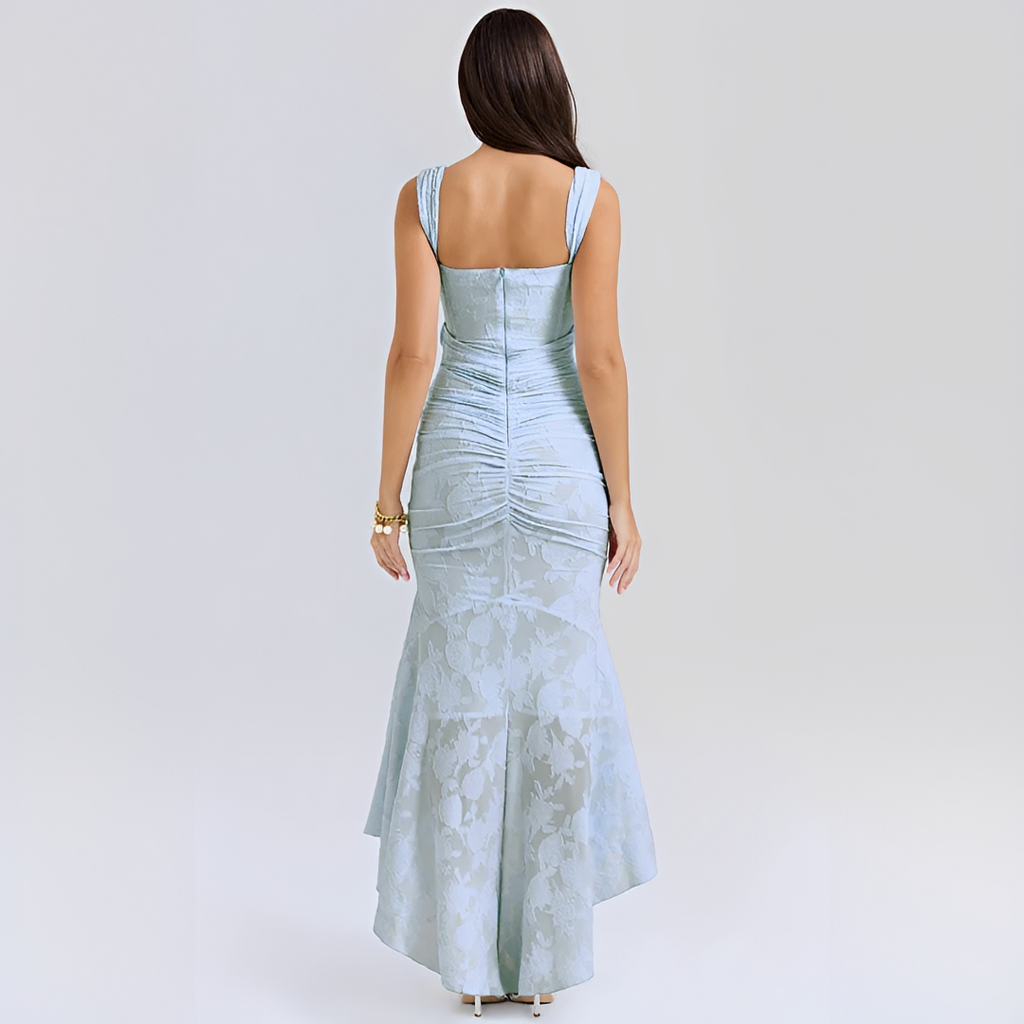 Cynthia - Elegantes Wickel-Midikleid mit Bindegürtel
