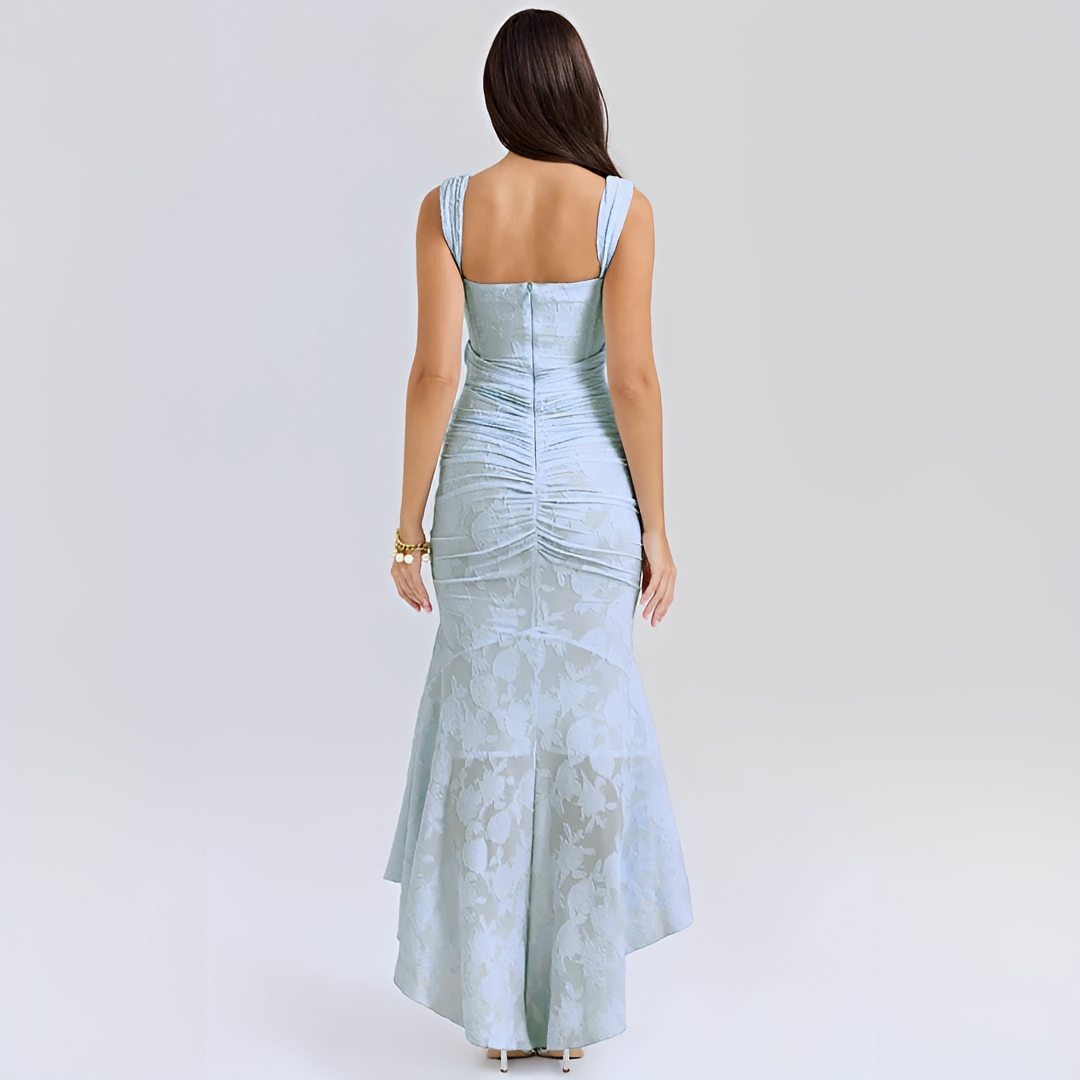 Cynthia - Elegantes Wickel-Midikleid mit Bindegürtel