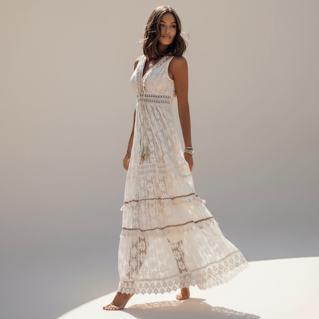 Barbarra - Elegantes Kleid mit hoher Taille