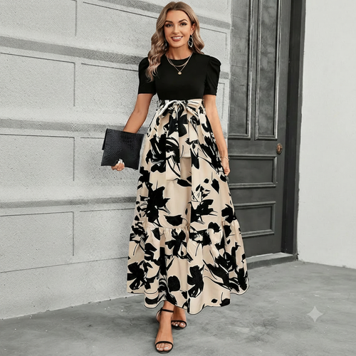 Astrid - Elegantes Kleid mit Blumenmuster