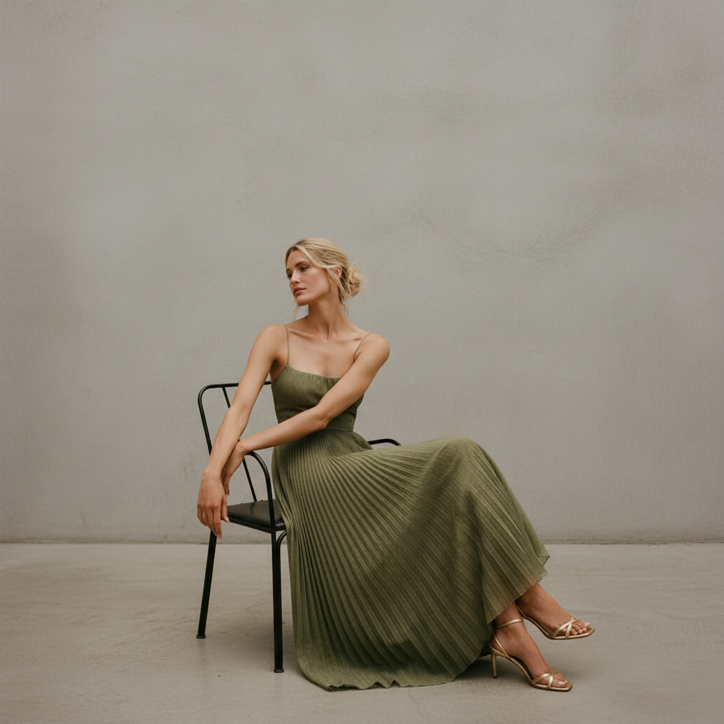 Lorelei - Elegantes Rückenfreies Ärmelloses Kleid