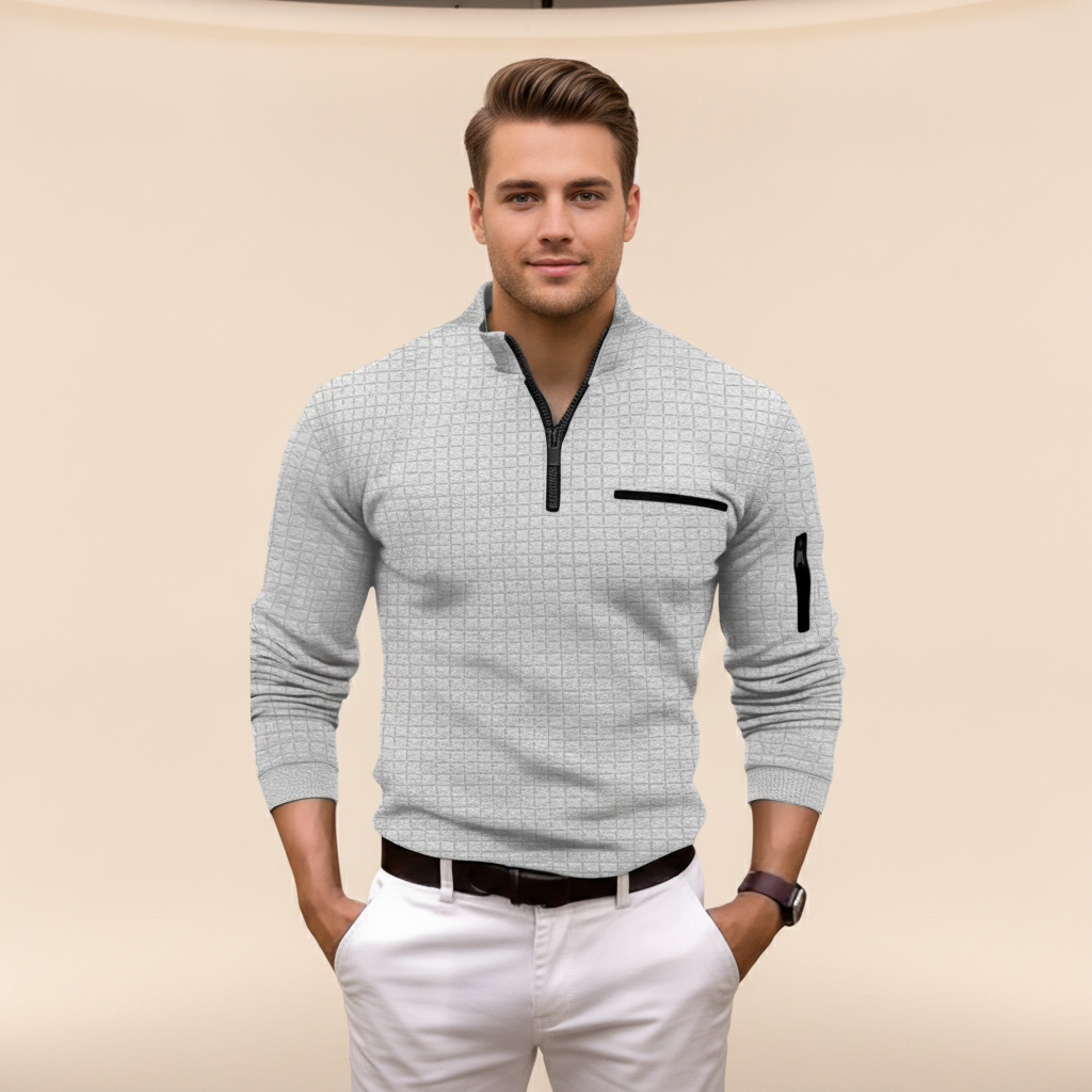 Andrey - Elegantes Half-Zip-Shirt