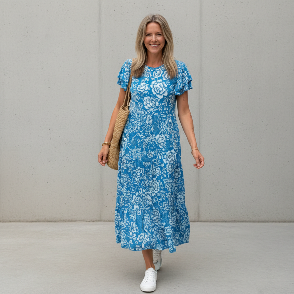 Paige - Locker geschnittenes Midikleid