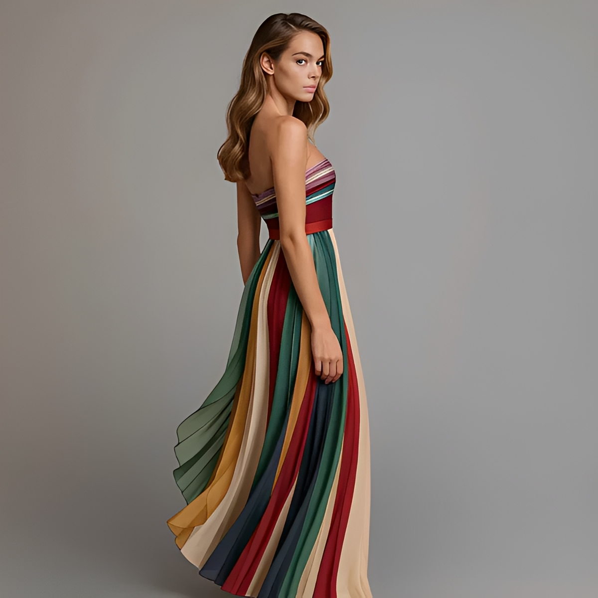 Gracelyn - Edles Tube-Top-Maxikleid
