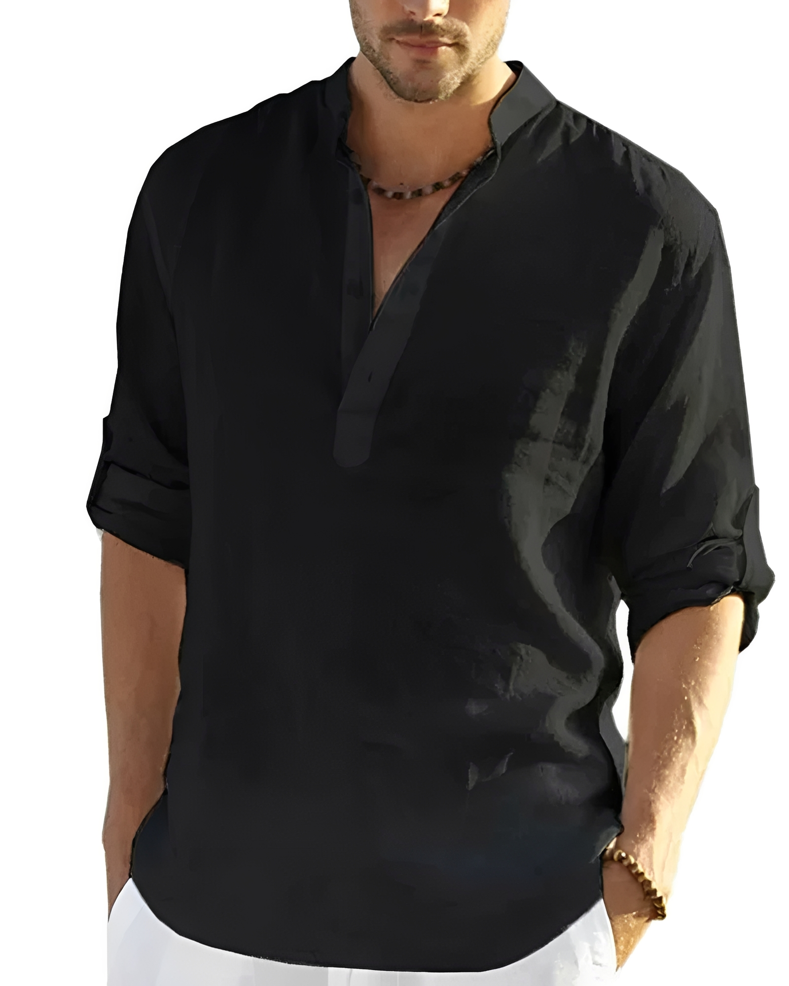 Tristan - Angenehmes Shirt mit V-Ausschnitt