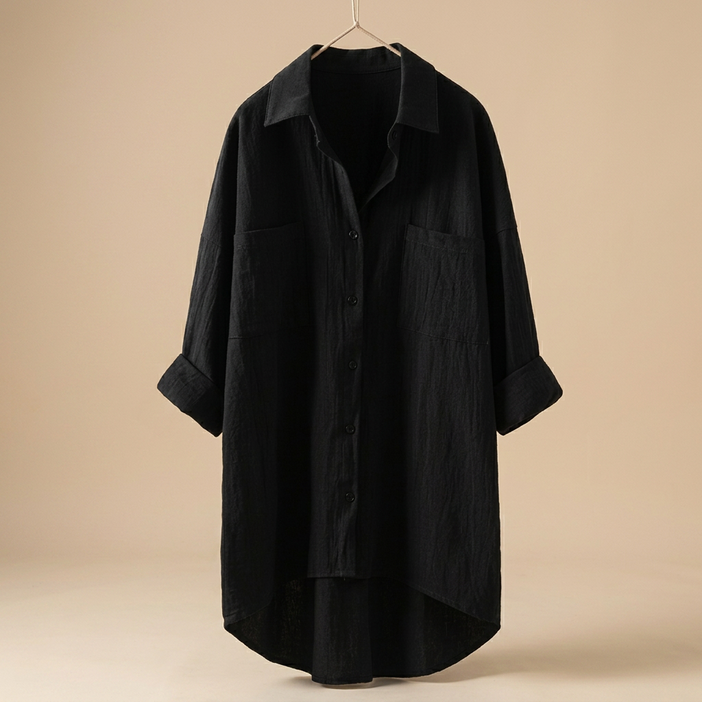 Jacient - Weit geschnittenes Button-Down-Hemd