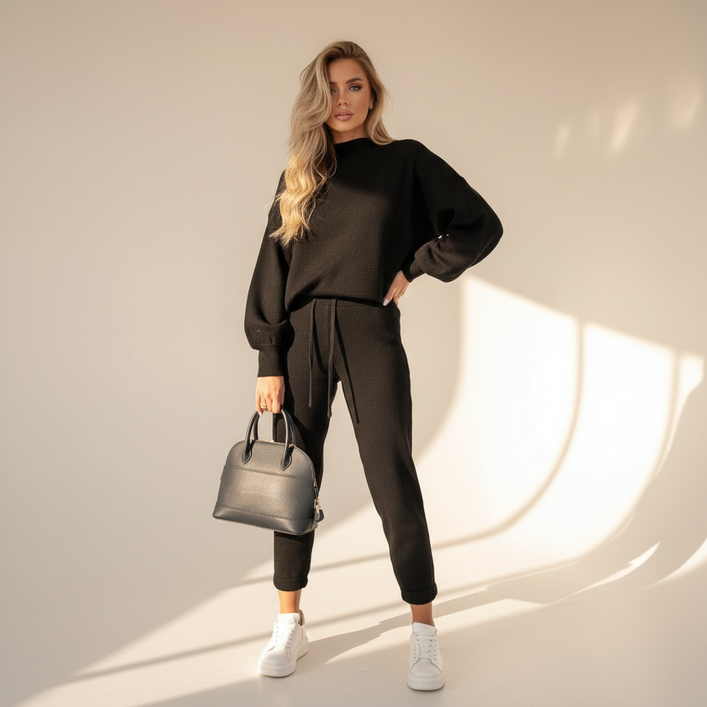 Gwenette - Bequemes und Weites Hosen-Set