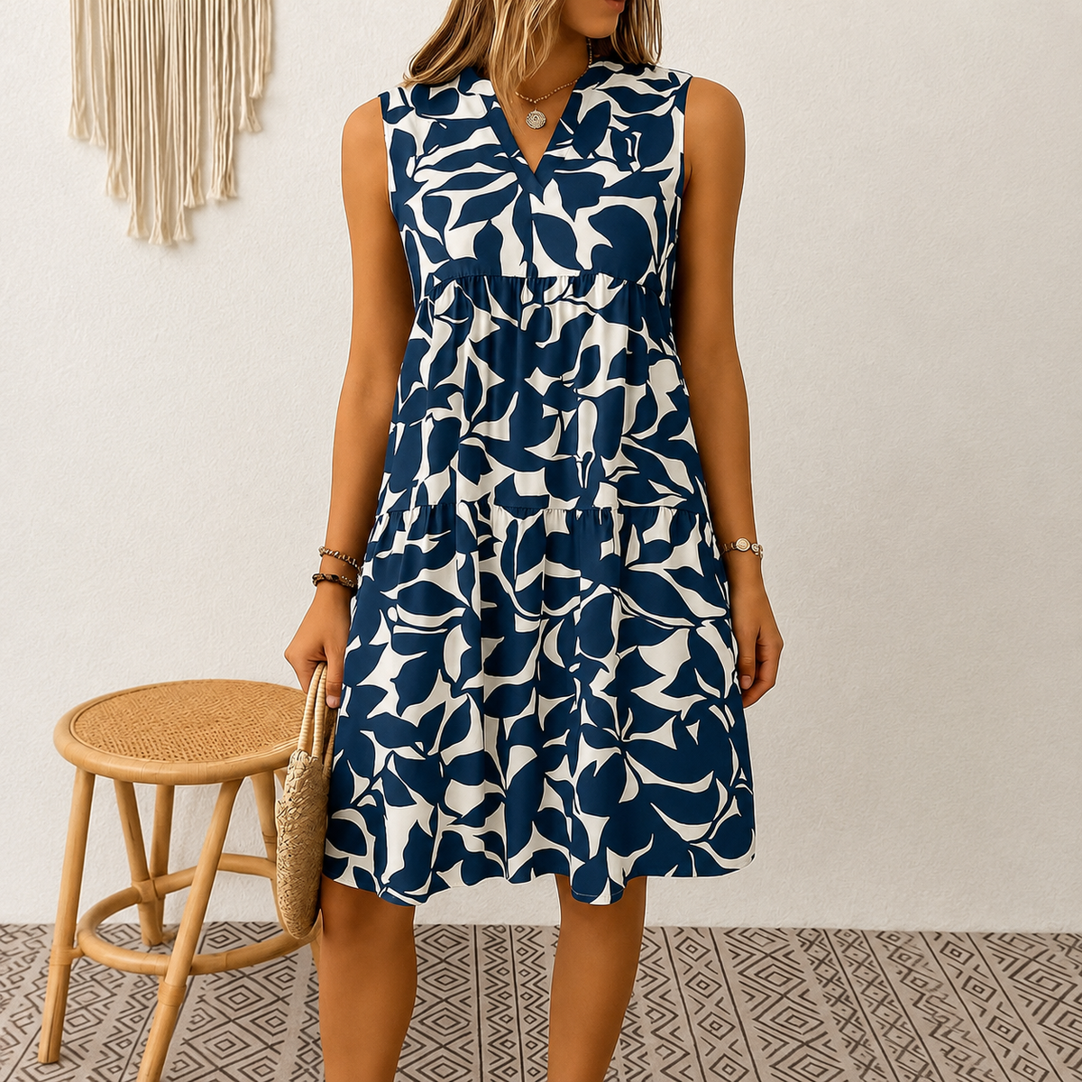 Haidie - Stilvolles Ärmelloses Mini-Kleid