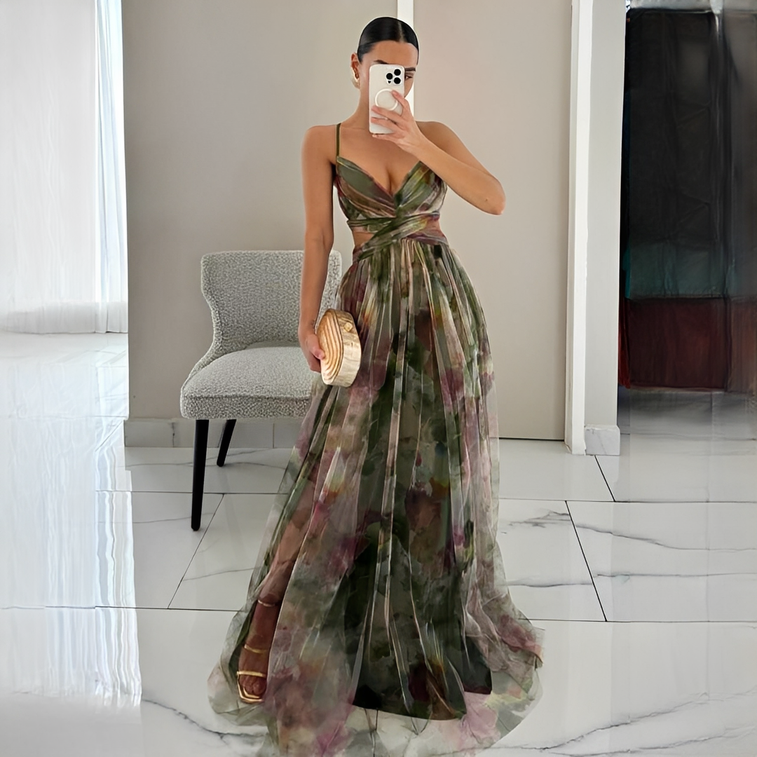 Darrisha - Stilvolles Maxikleid mit Kreuzbund