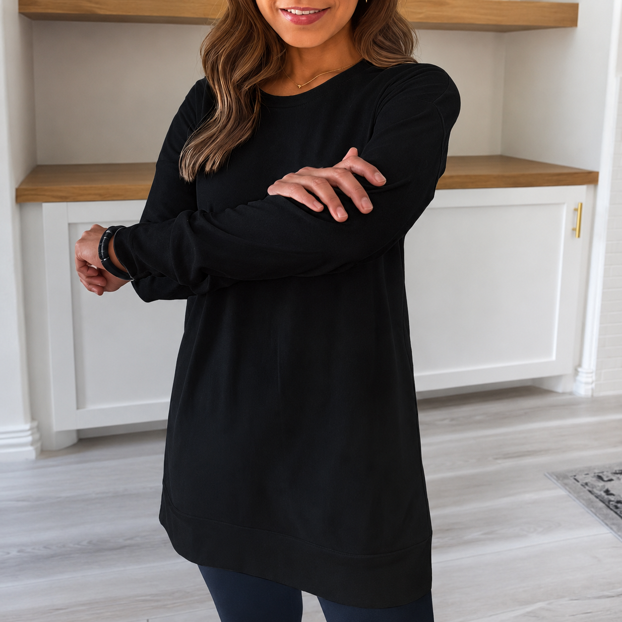 Magali - Elegantes Rundhals-Shirt