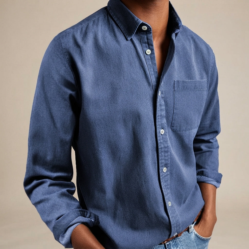 Wynford - Luftige Bluse mit Knopfleiste