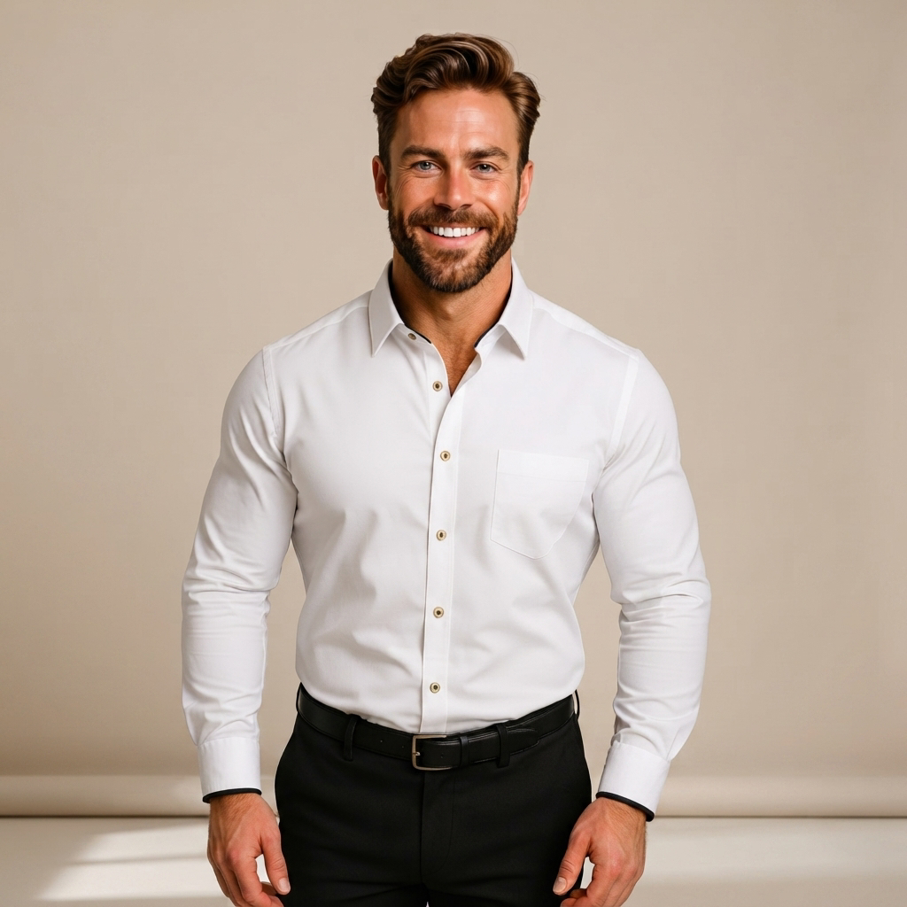 Giovanni - Anpassbares Langarm-Poloshirt