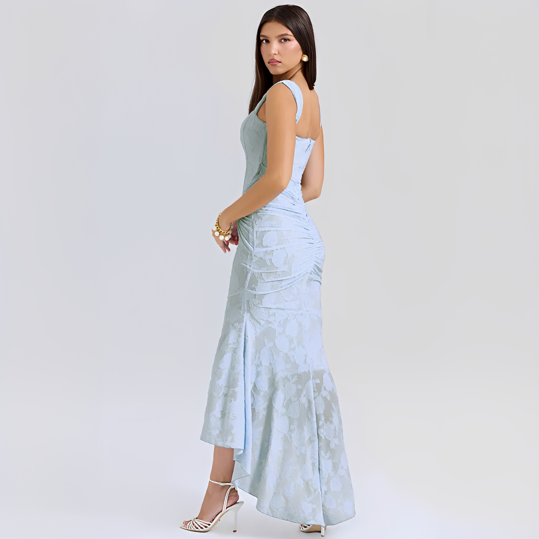 Cynthia - Elegantes Wickel-Midikleid mit Bindegürtel