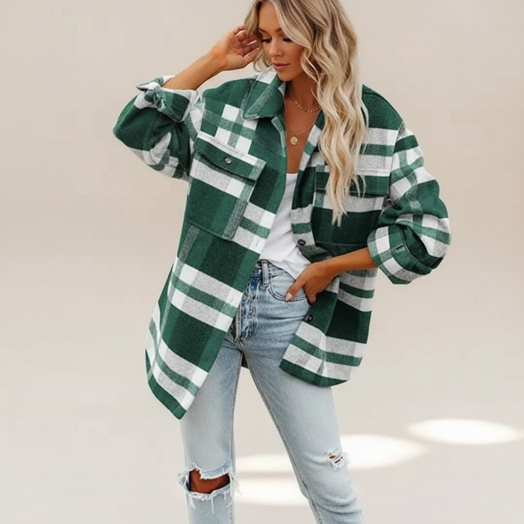 Mailys - Bequeme Bluse mit Knopfleiste