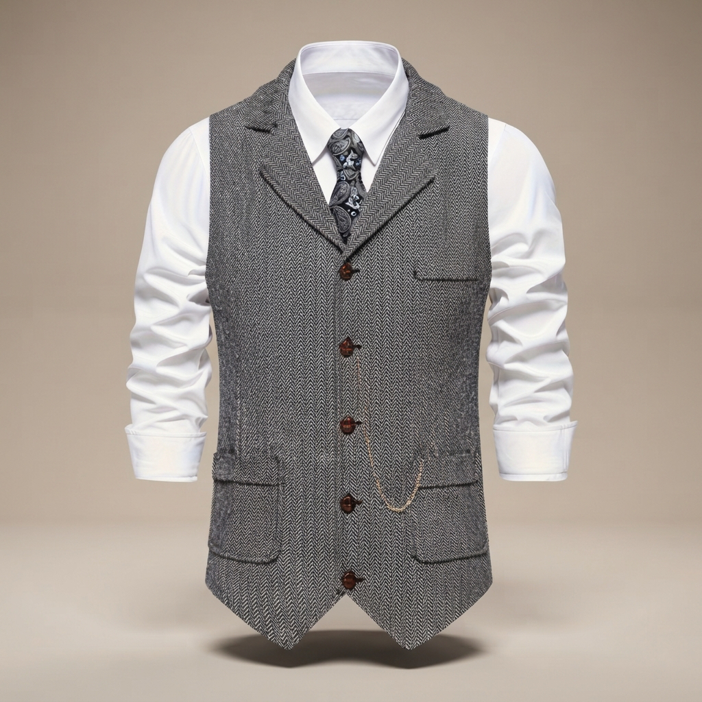 Clayton - Locker geschnittene Retro-Weste