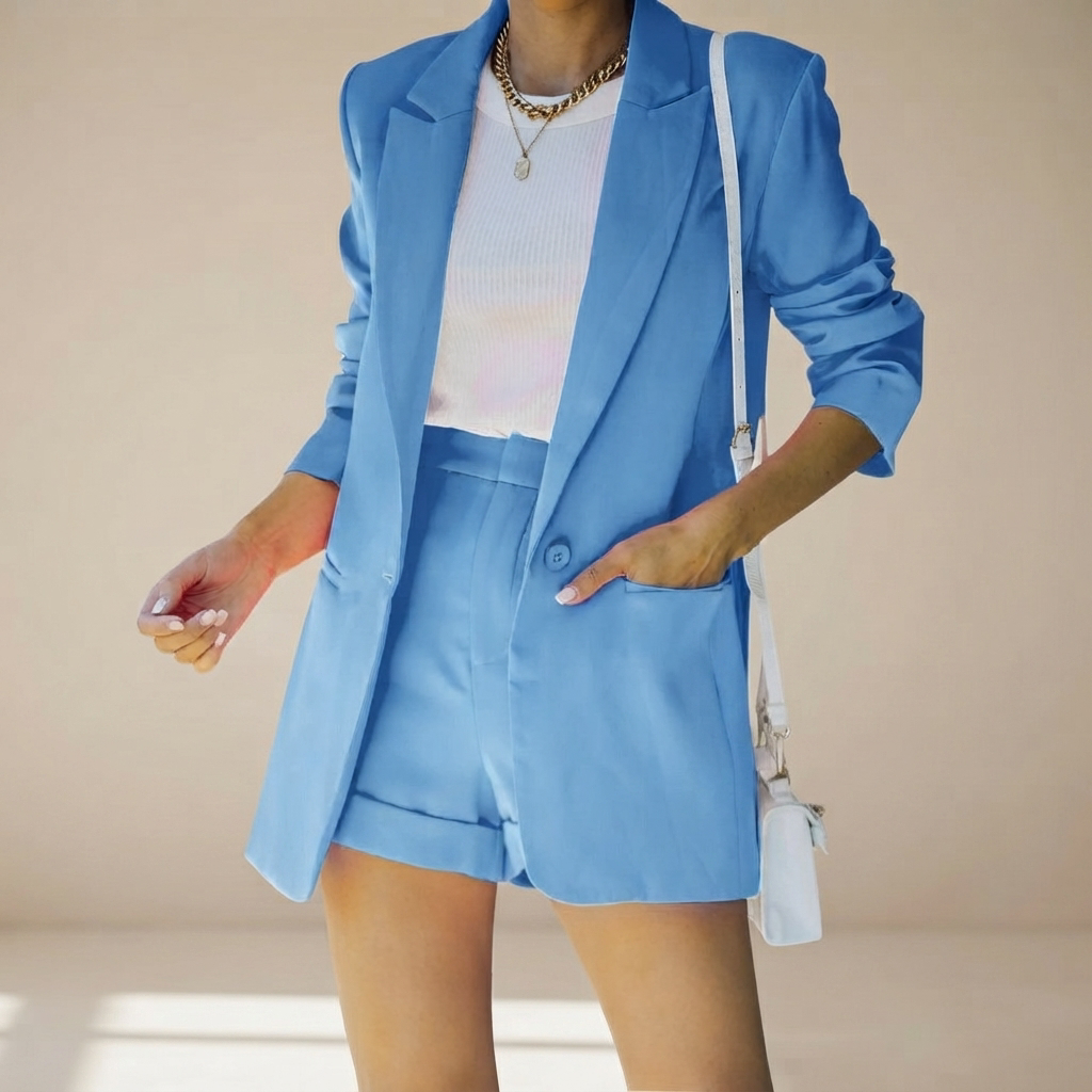 Geraldine - Elegantes Shorts-Set