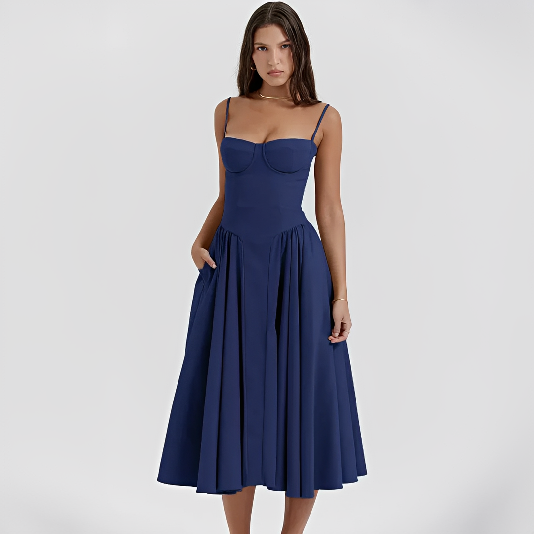 Michaela - Elegantes und stilvolles Midi-Kleid