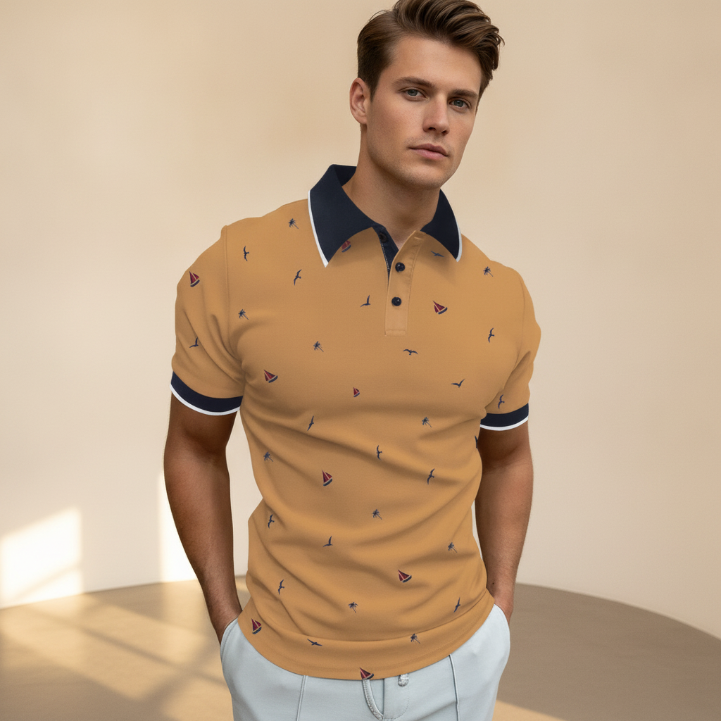 Bedario - Trendiges Freizeit-Poloshirt