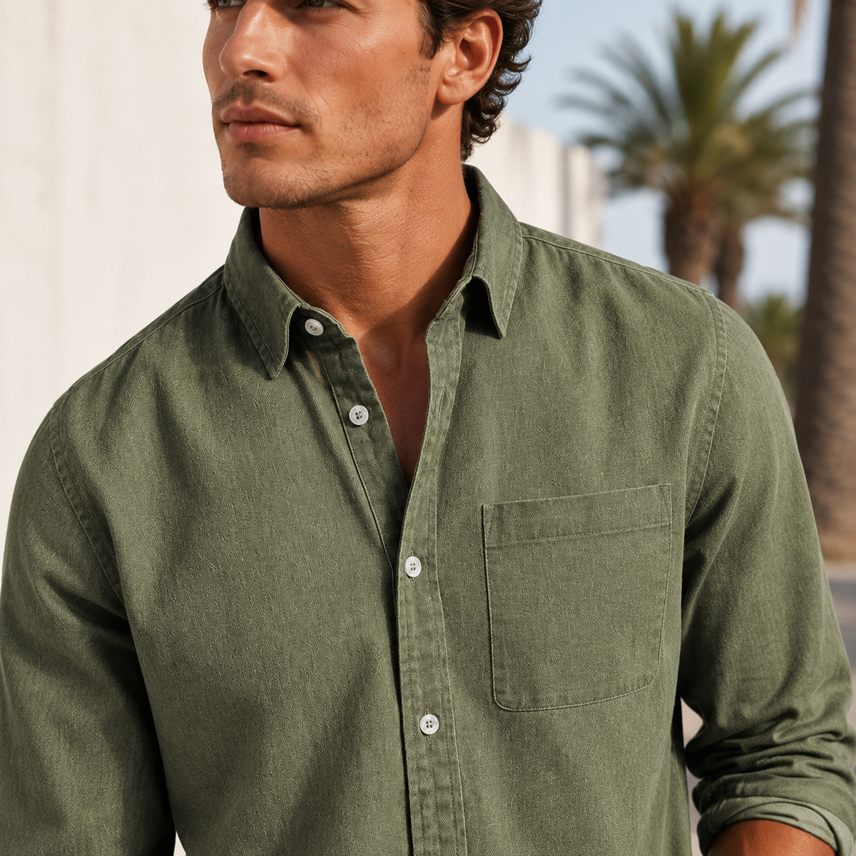 Wynford - Luftige Bluse mit Knopfleiste