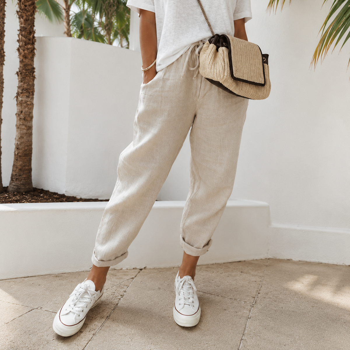 Elwyn - Atmungsaktive und Flexible Hose mit tiefer Taille