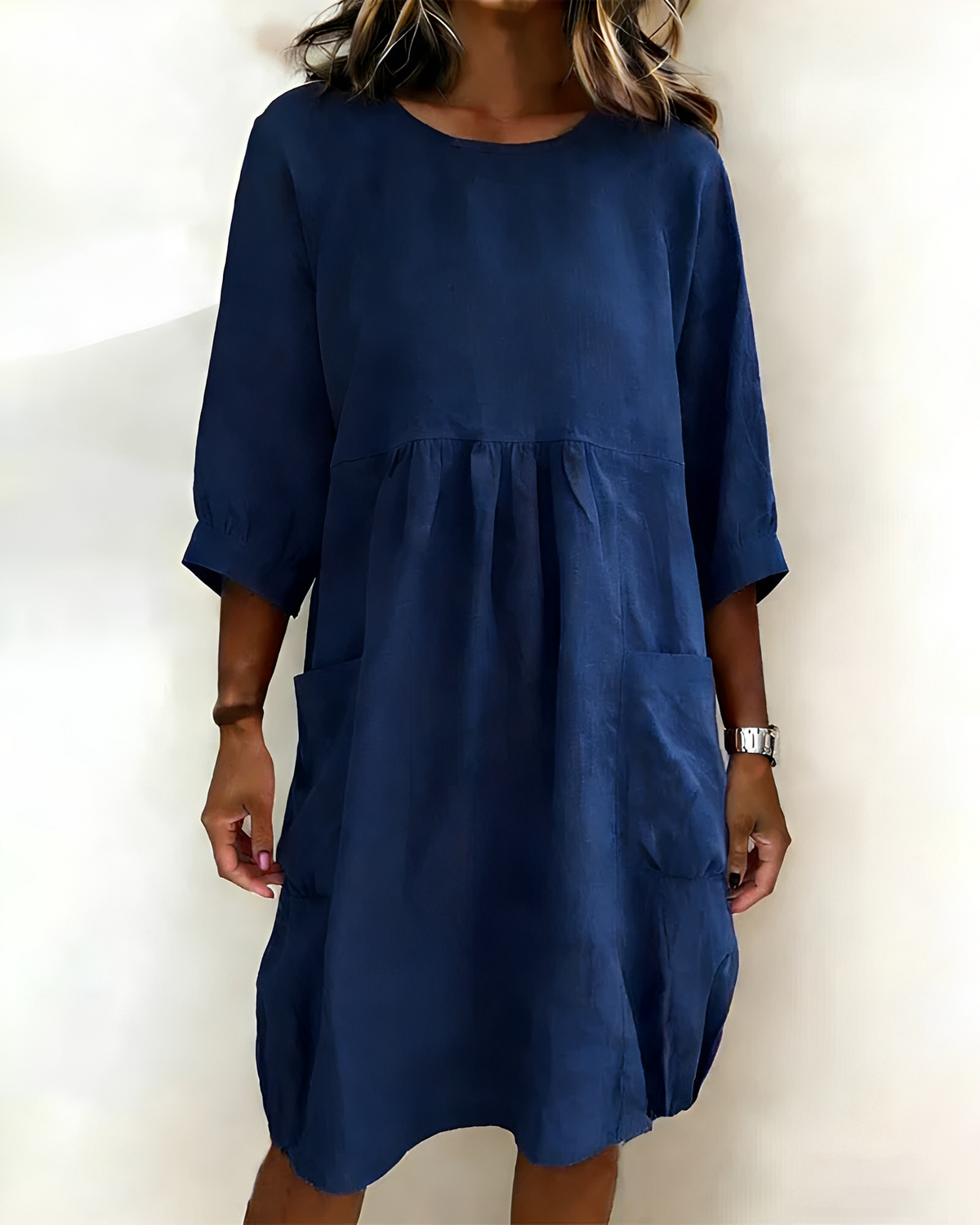 Shadia - Lässiges Lockeres Midikleid
