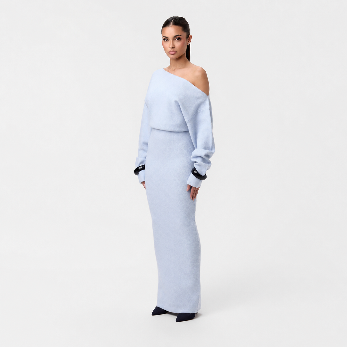 Tahlia - Elegantes Maxikleid mit asymmetrischem Träger