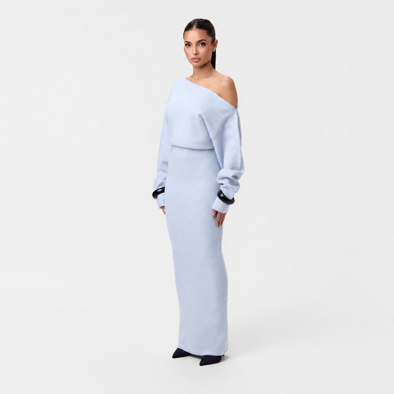 Tahlia - Elegantes Maxikleid mit asymmetrischem Träger