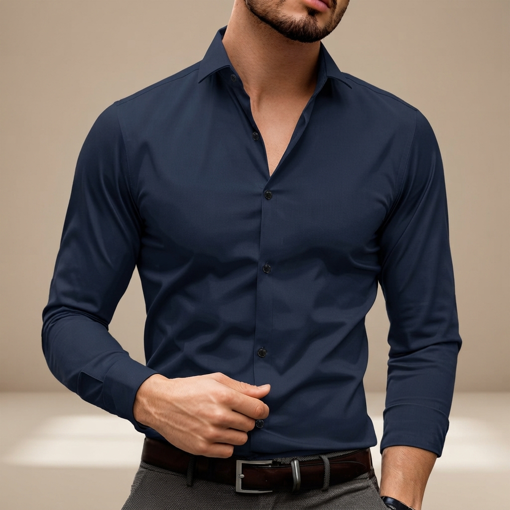Percy - Komfortables Langarm-Poloshirt