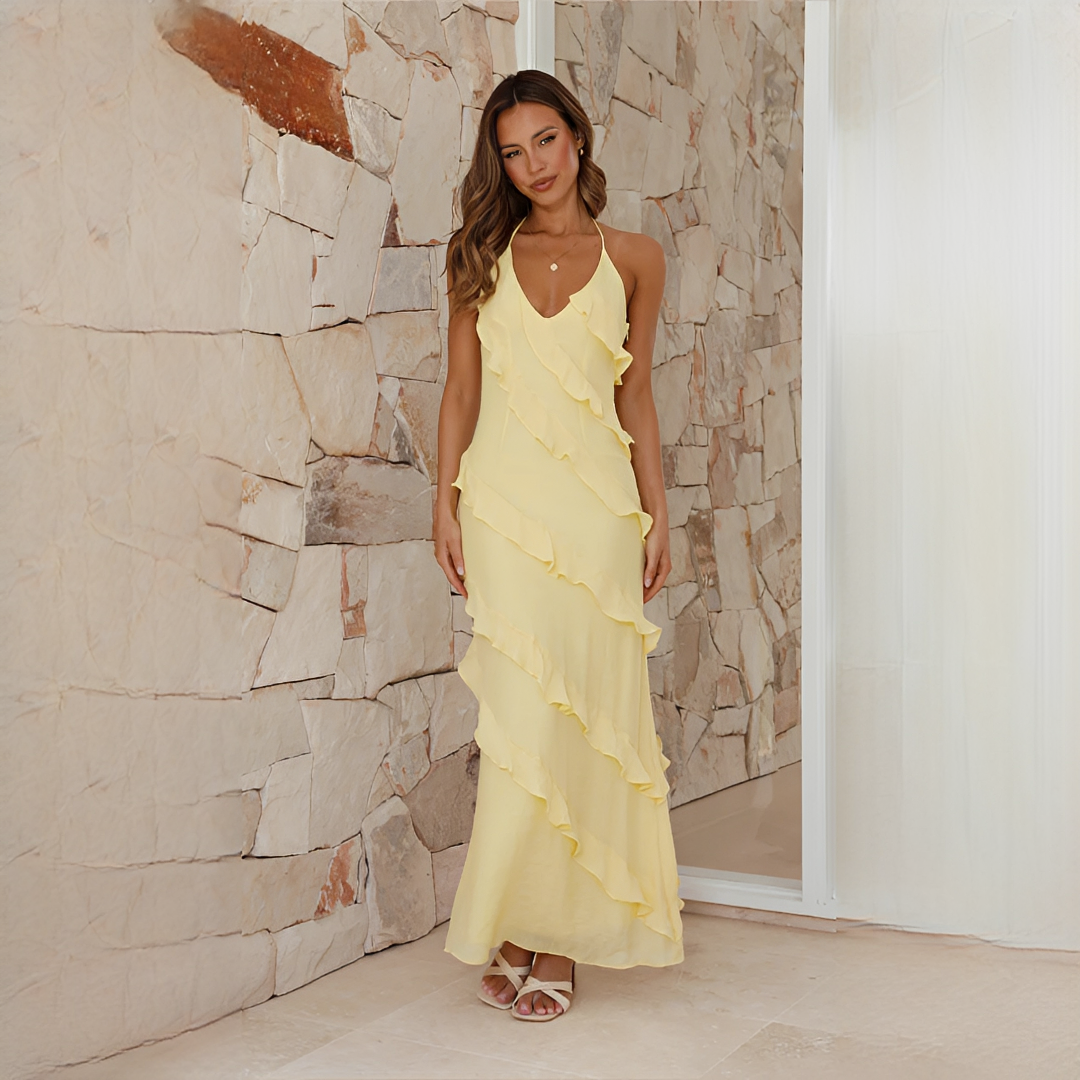 Latresia - Stilvolles und Elegantes Neckholder-Kleid