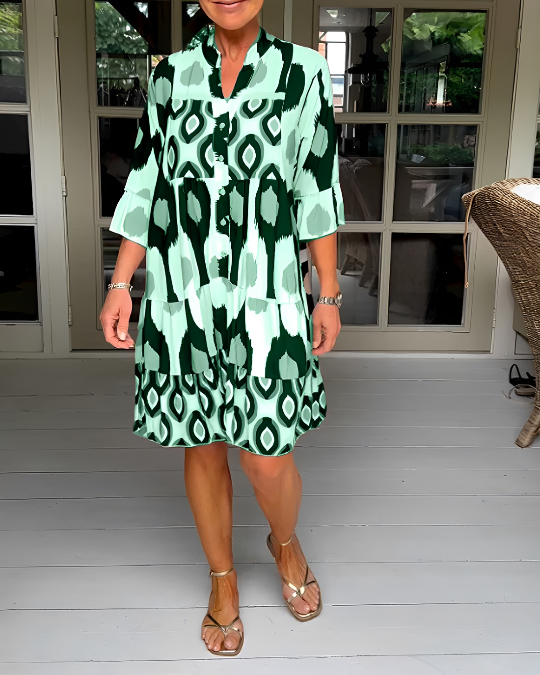 Faiza - Stilvolles Lockere Minikleid