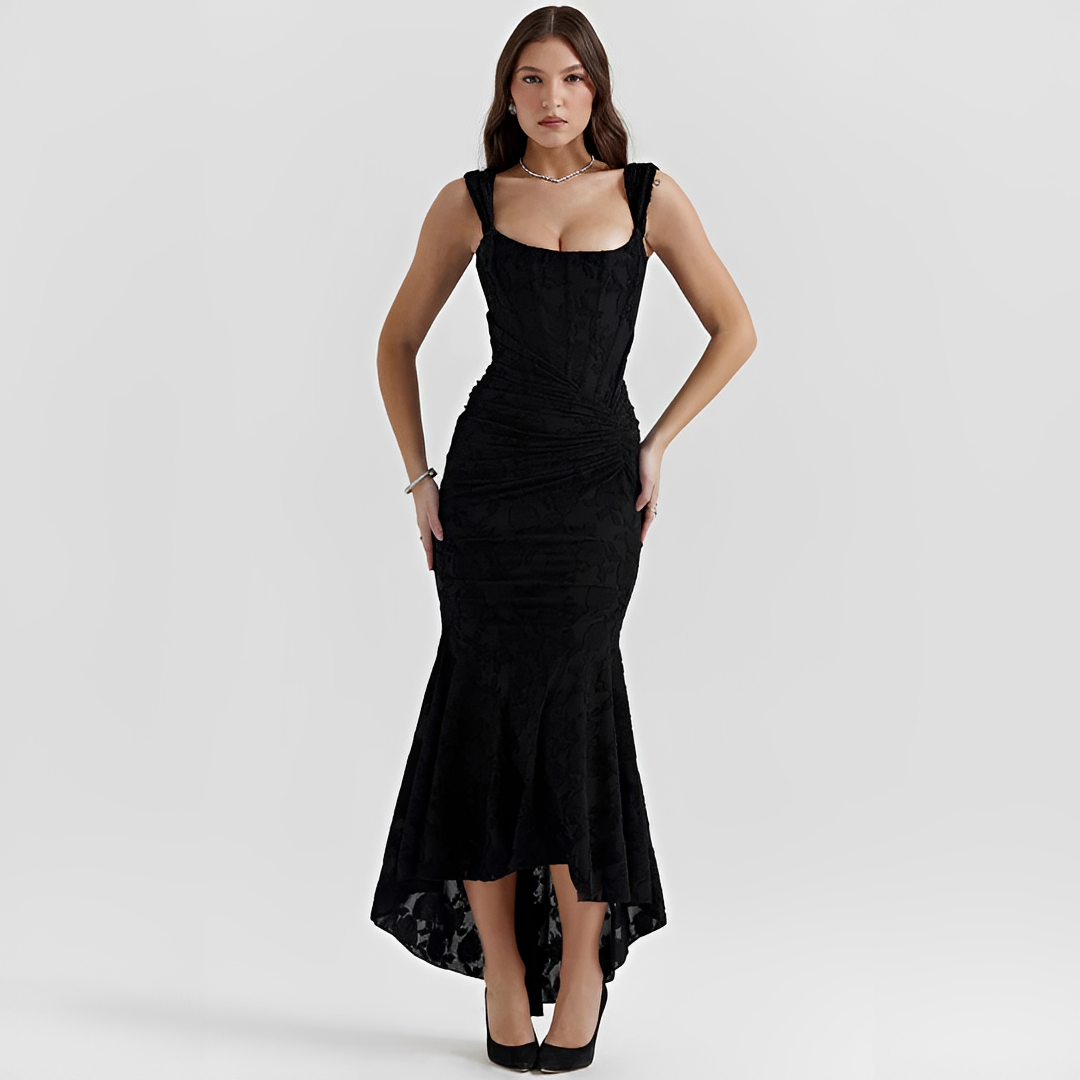 Cynthia - Elegantes Wickel-Midikleid mit Bindegürtel