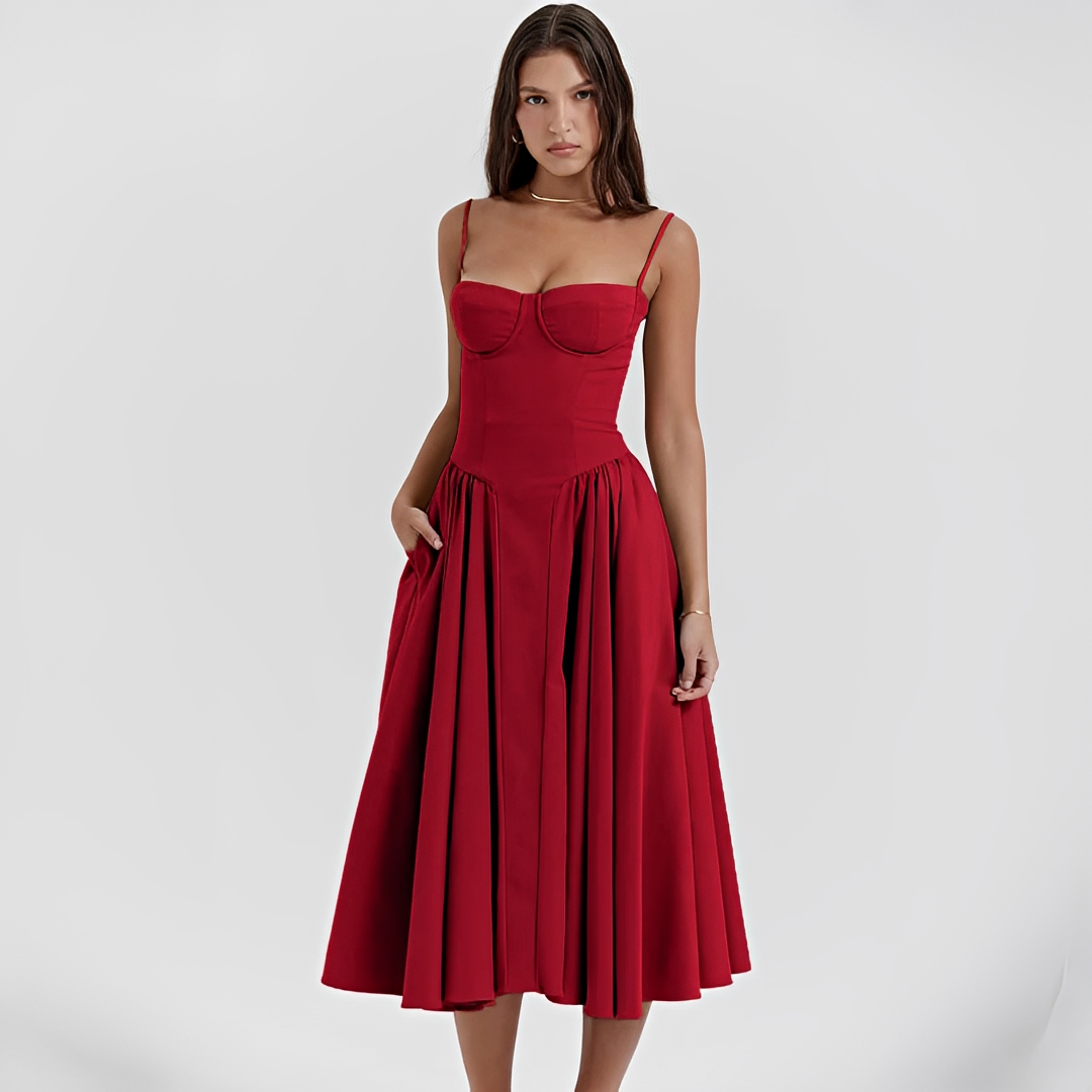 Michaela - Elegantes und stilvolles Midi-Kleid