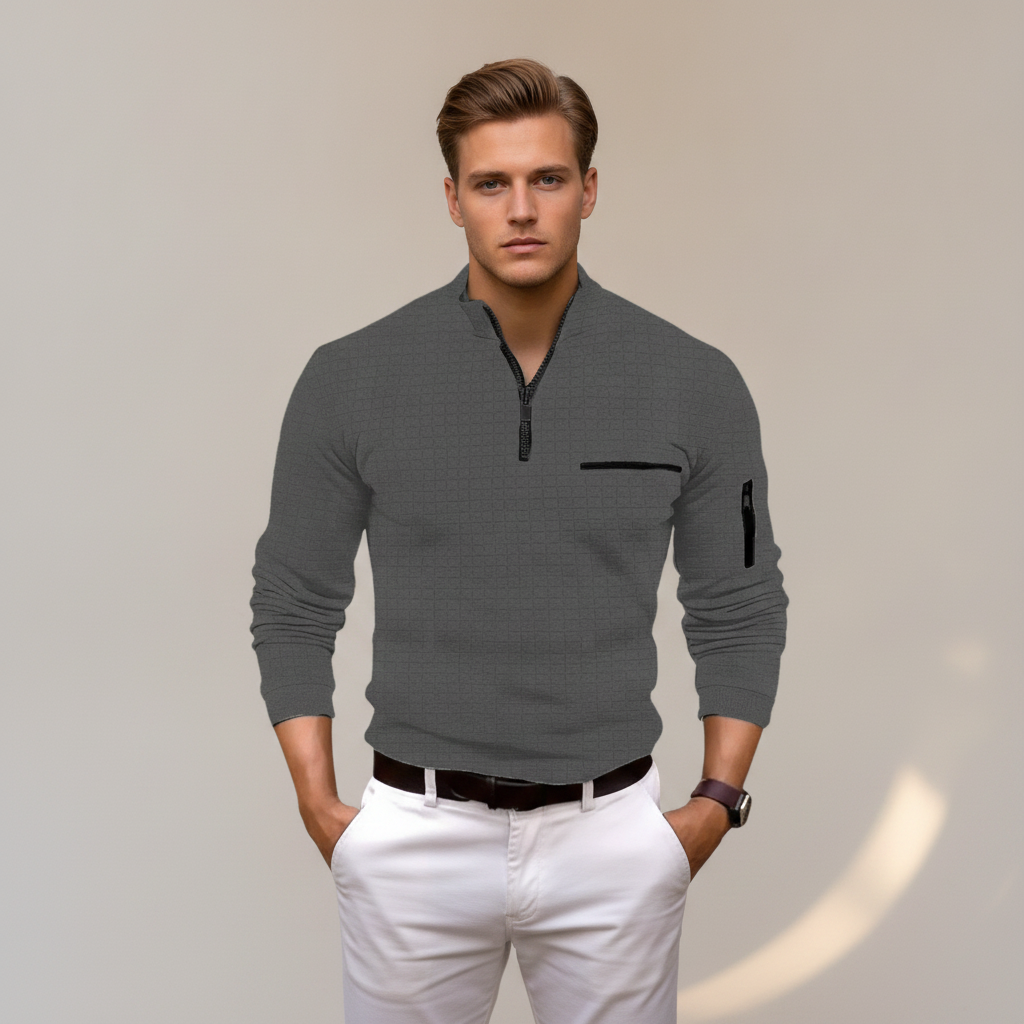 Andrey - Elegantes Half-Zip-Shirt
