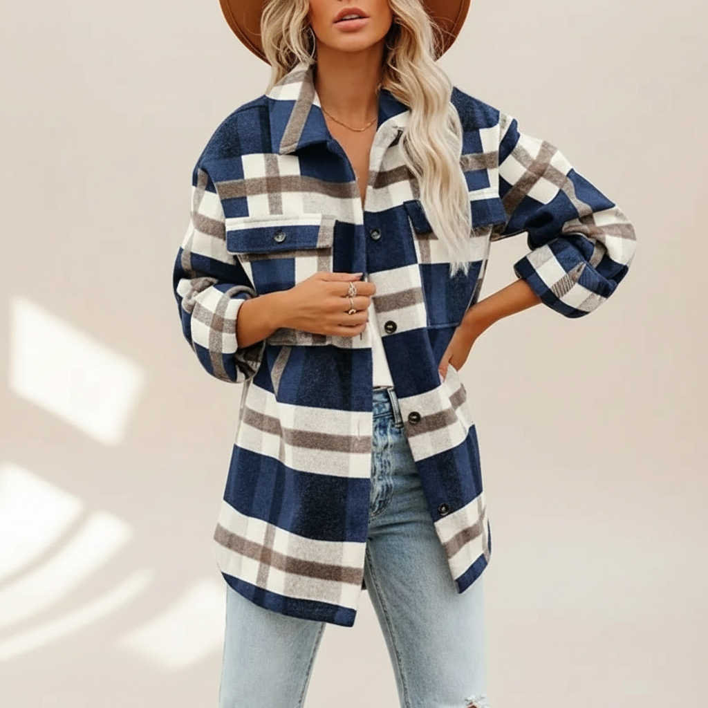 Mailys - Bequeme Bluse mit Knopfleiste