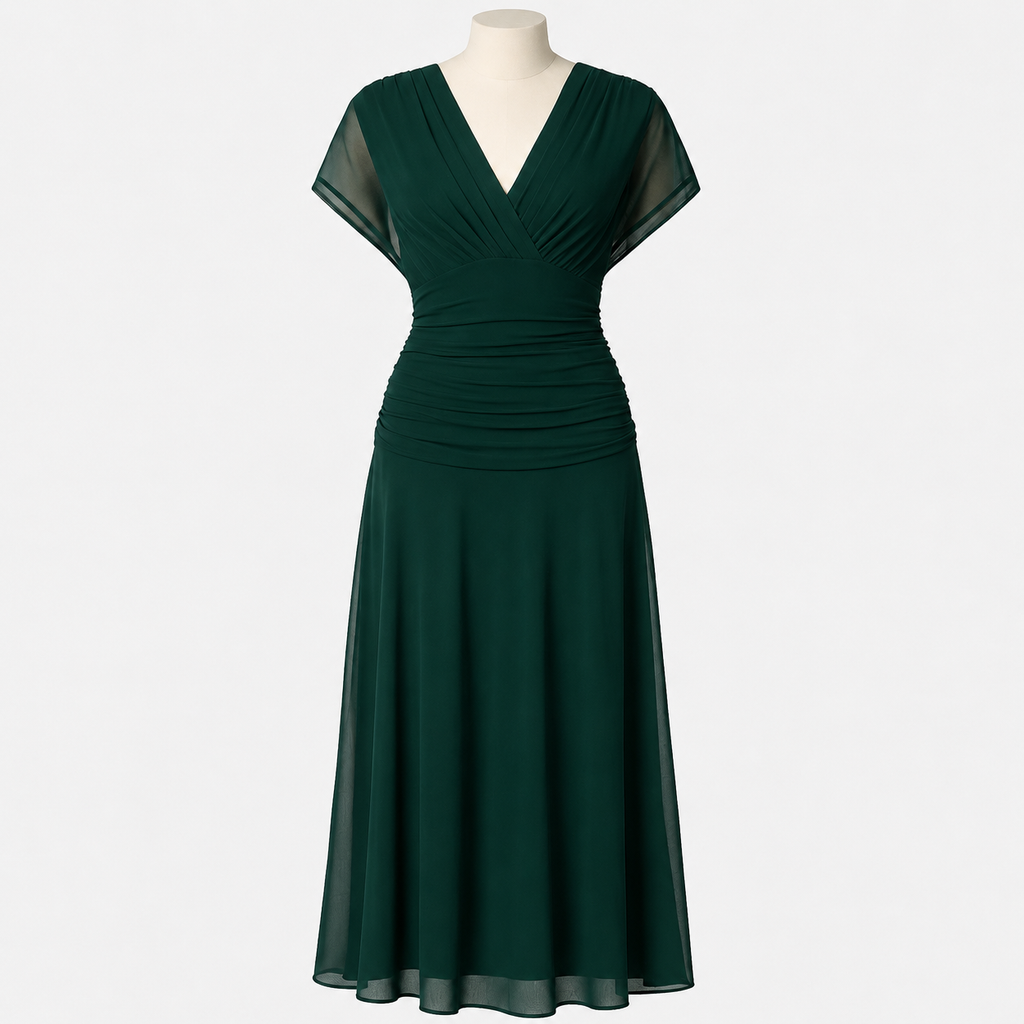 Devanta - Elegantes Kleid mit V-Ausschnitt