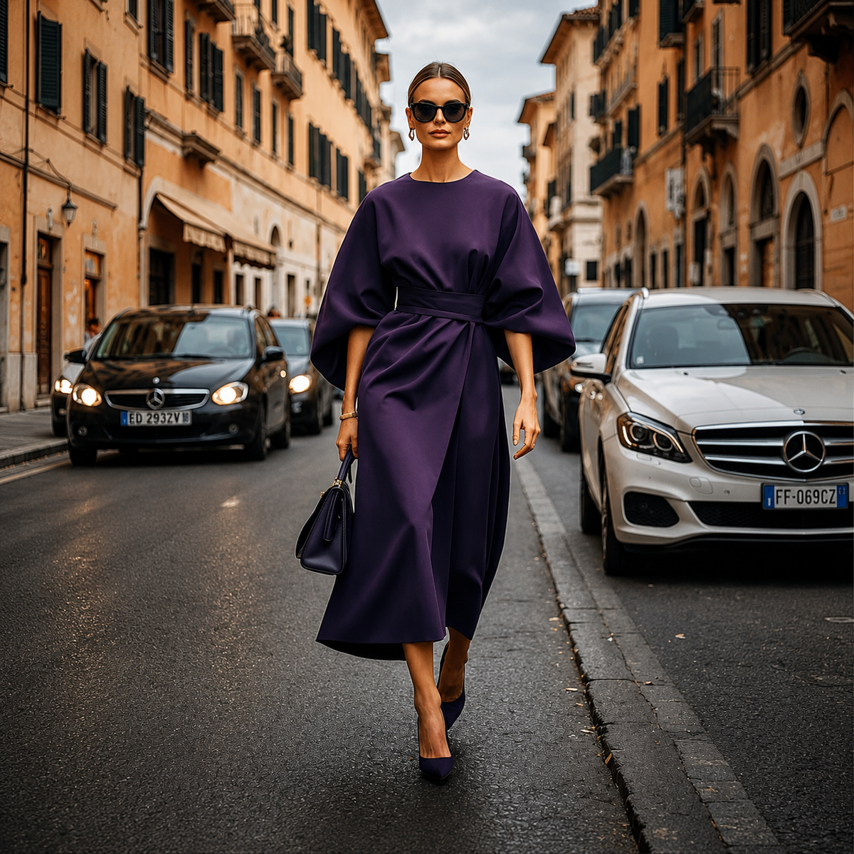 Sonia - Elegantes Kleid mit weiten Ärmeln