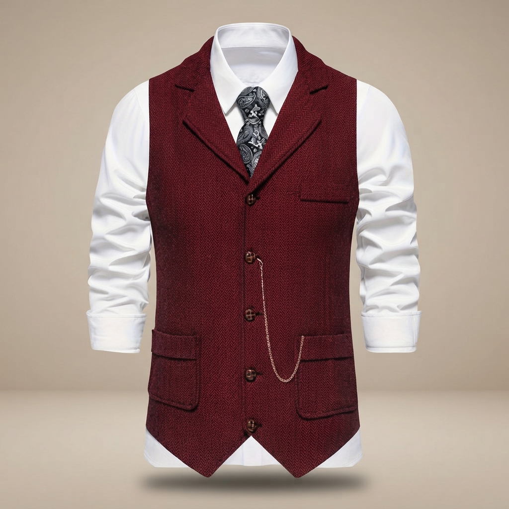 Clayton - Locker geschnittene Retro-Weste