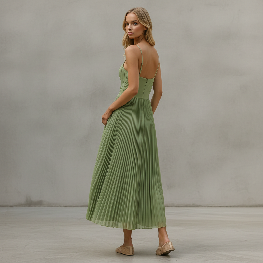Lorelei - Elegantes Rückenfreies Ärmelloses Kleid