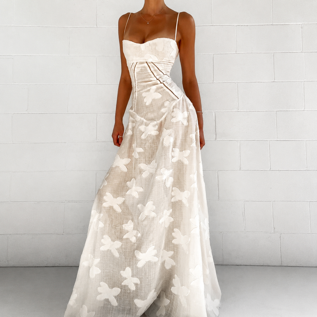 Sandra - Schickes Figurbetontes Maxikleid