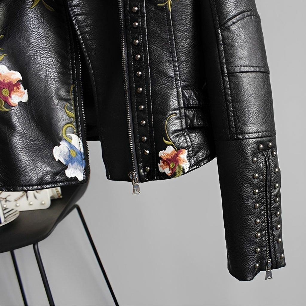 Zoey - Retro-Jacke mit Stickereien