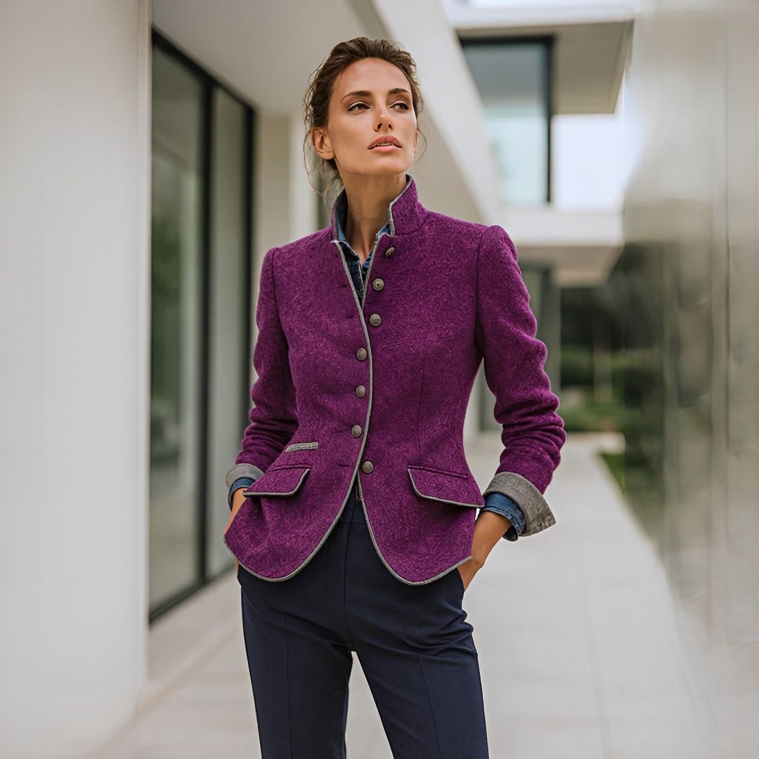 Valerie - Schicke Jacke mit hohem Kragen
