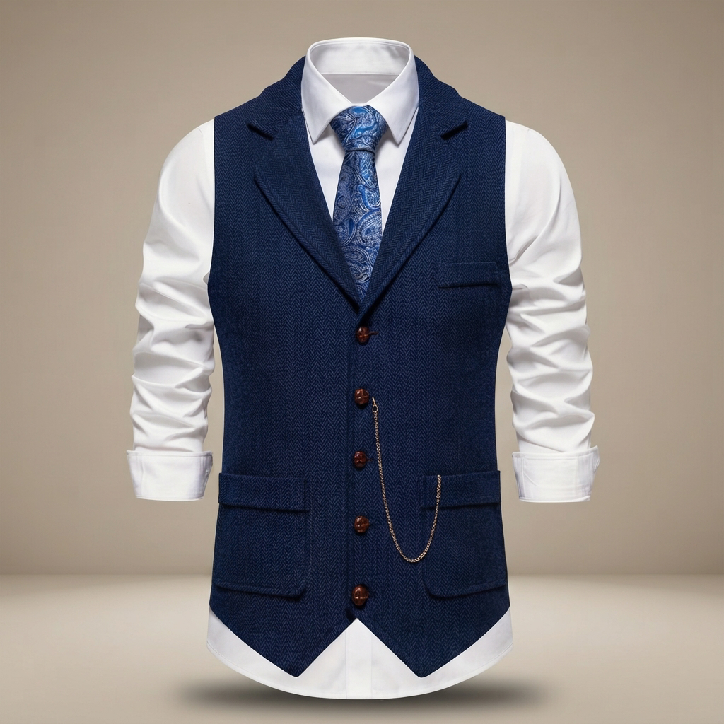 Clayton - Locker geschnittene Retro-Weste