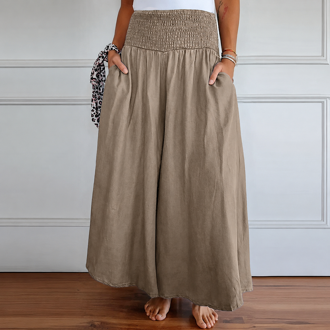 Laurine - Lässige Hochtaillierte Hose