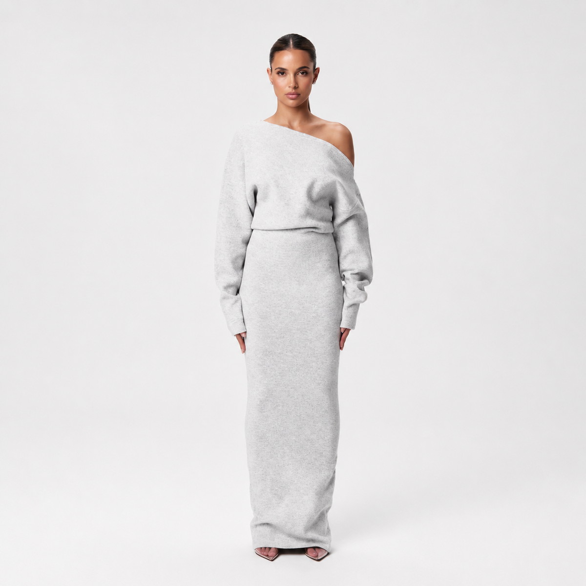 Tahlia - Elegantes Maxikleid mit asymmetrischem Träger