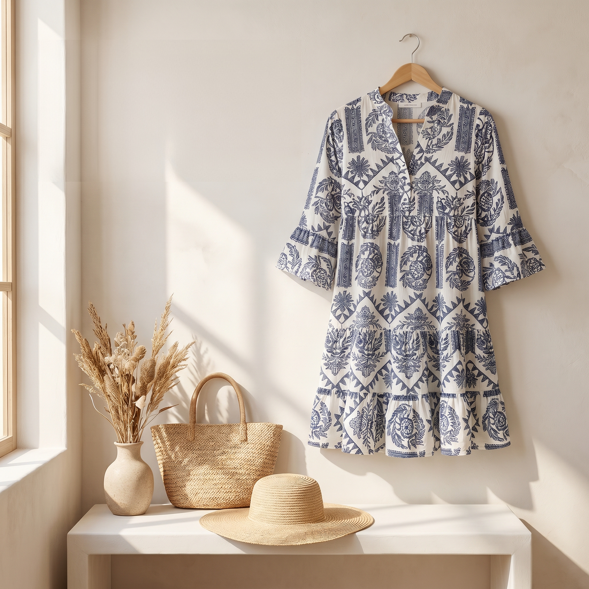 Krisella - Schickes Boho-Midi-Kleid