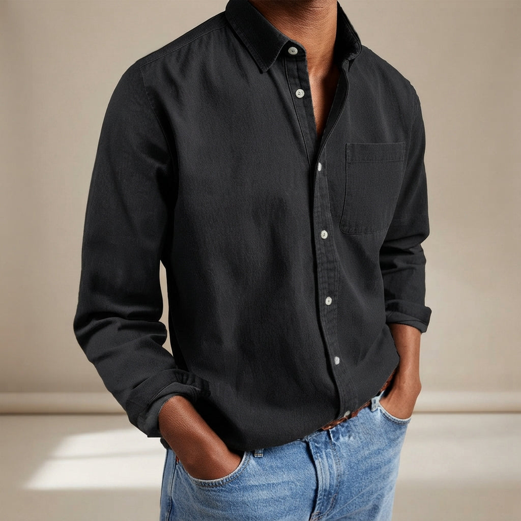 Wynford - Luftige Bluse mit Knopfleiste