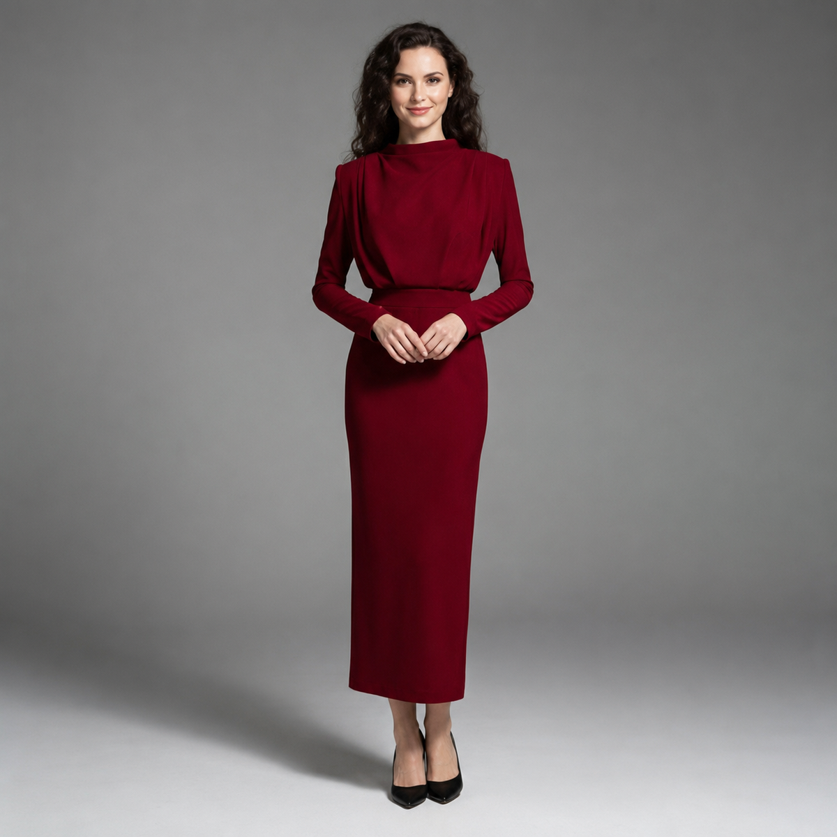 Darby - Elegantes Kleid mit langen Ärmeln
