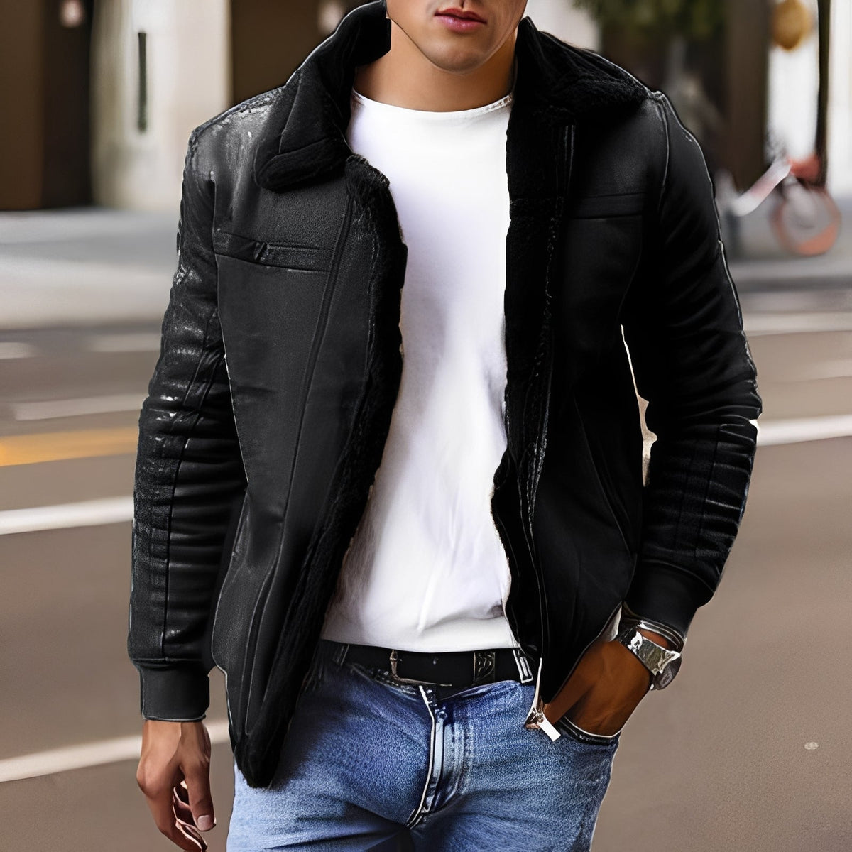 Josh - Bequeme und dicke Herrenjacke