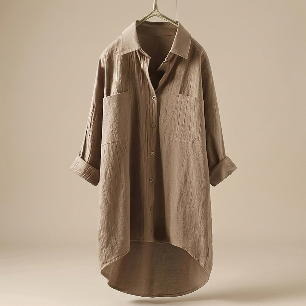 Jacient - Weit geschnittenes Button-Down-Hemd